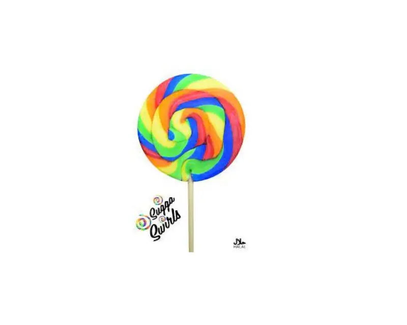Sugga Swirls Lollipop Round