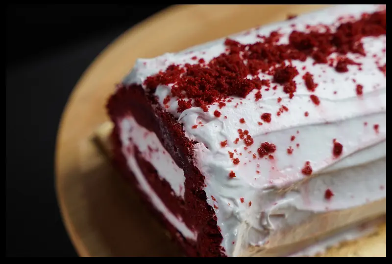 Red Velvet Swiss Roll Cake
