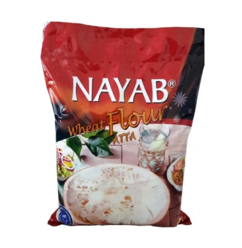 Nayab Whole Wheat Flour 5 Kg Fiber Rich