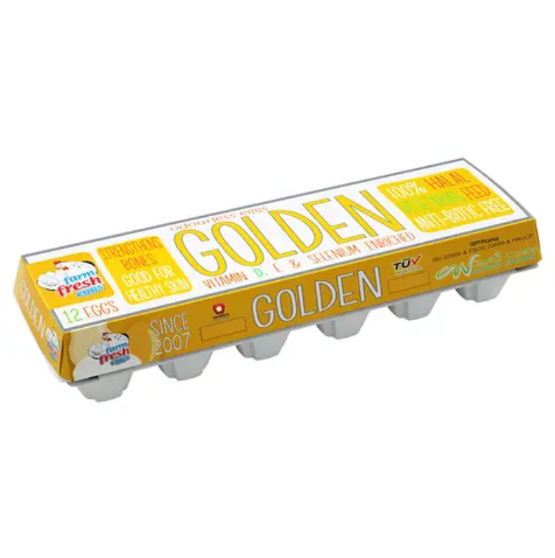 Farm Fresh Golden Eggs 12 Pieces 