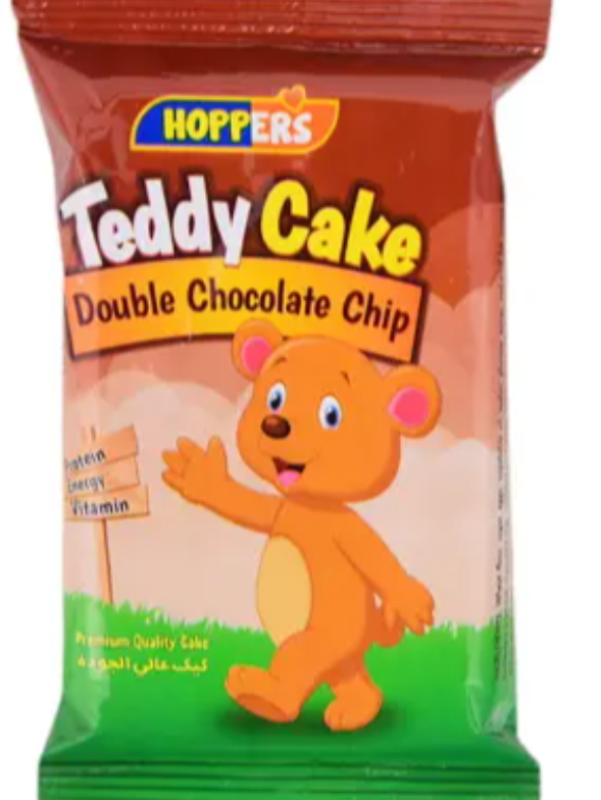Hoppers Teddy Cake D.Chocolate Chip 25gm