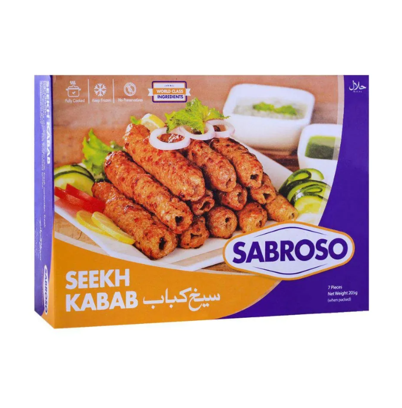 Sabroso 205g Seekh Kabab