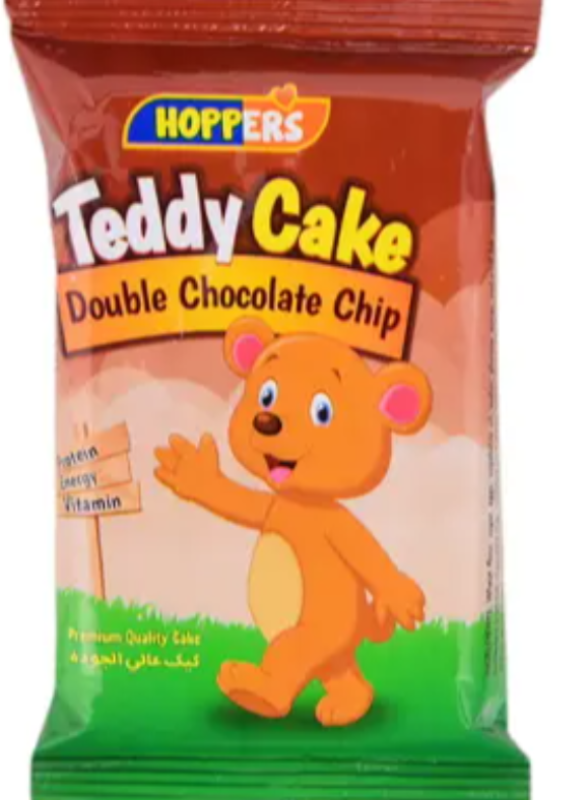 Hoppers Teddy Cake Chocolate Chip 25gm